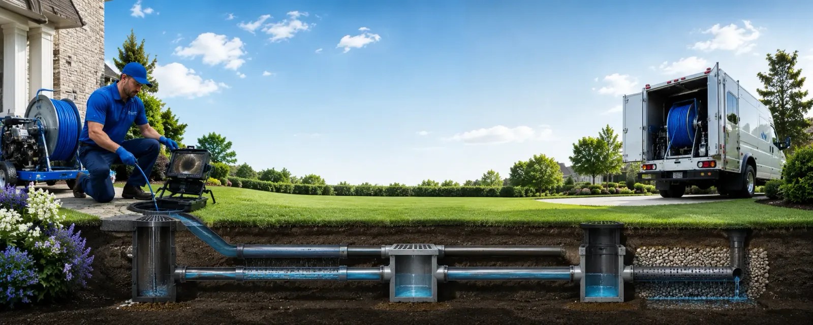 Outdoor drain cleaning information for Stockholm, WI